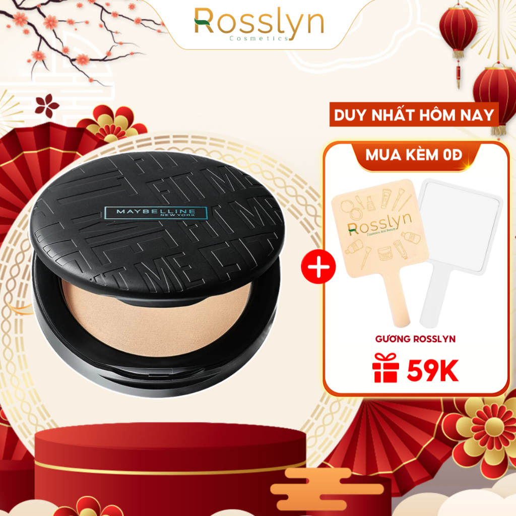 Phấn Phủ Maybelline Fit Me Kiềm Dầu 16H Chống Nắng SPF32 PA+ Siêu Mịn Lì New York Compact 6g Rosslyn