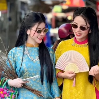 Mắt kính râm mát tự sướng thầy bói đen bạc vàng phong cách Hàn Quốc chụp ảnh kỷ yếu áo dài đám cưới đẹp giá rẻ ABICA 305