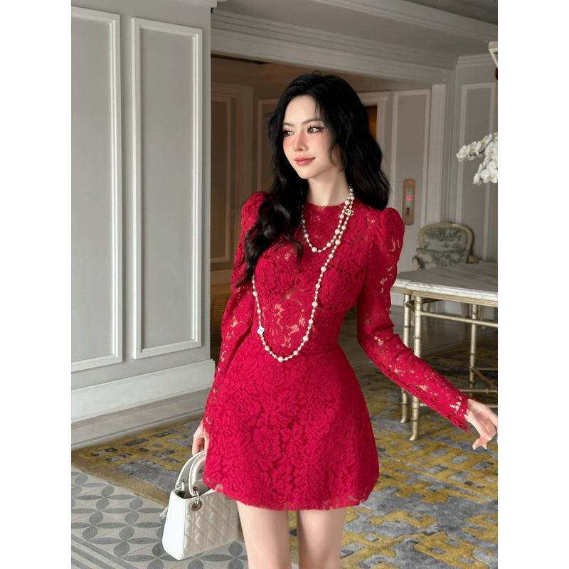 ĐẦM REN TAY DÀI -  H05327