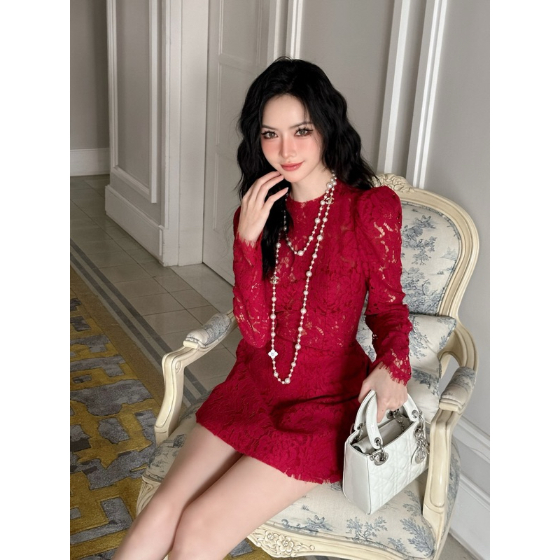 ĐẦM REN TAY DÀI -  H05327