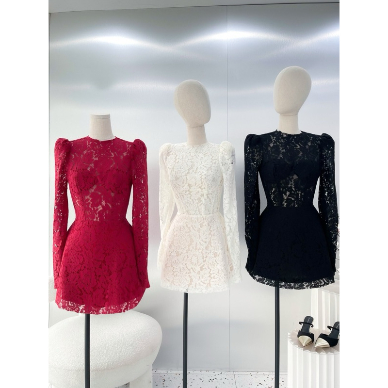 ĐẦM REN TAY DÀI -  H05327