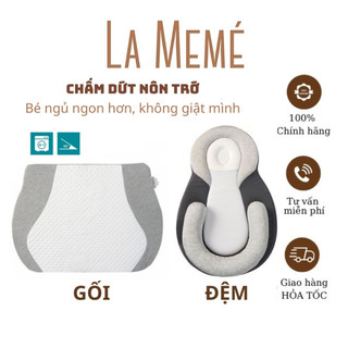 Đệm ngủ đúng tư thế chống trào ngược cho bé, chống méo đầu, giúp bé ngủ ngoan
