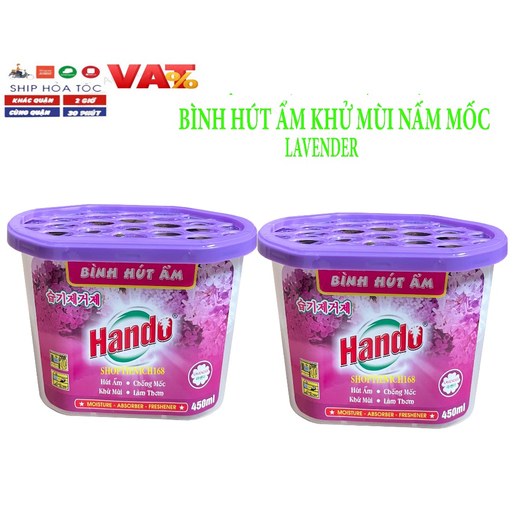 [HOT] Bộ 2 bình hút ẩm Hando 450ml TI322