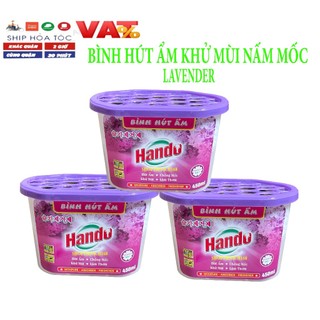 Bộ 3 bình hút ẩm hando lavender 450ml ti508