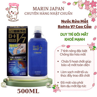 (Hàng Chuẩn) Nước Rửa Mắt Cao Cấp Premium V7 Nhật Bản 500ml
