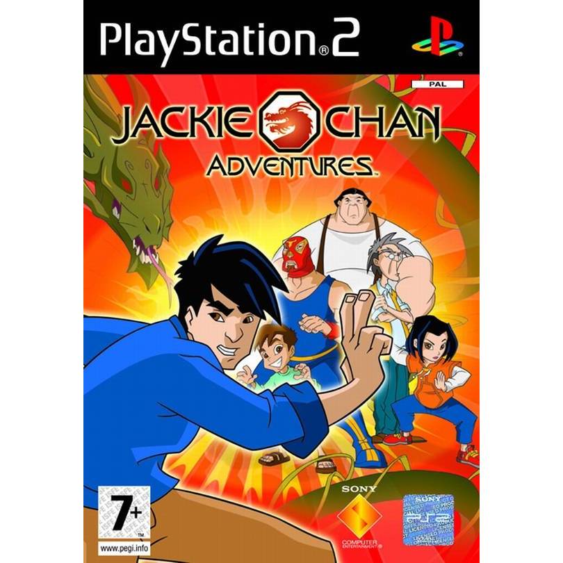 Đĩa game Ps2 đi cảnh Jackie Chan Adventures - game ps2 Thành Long