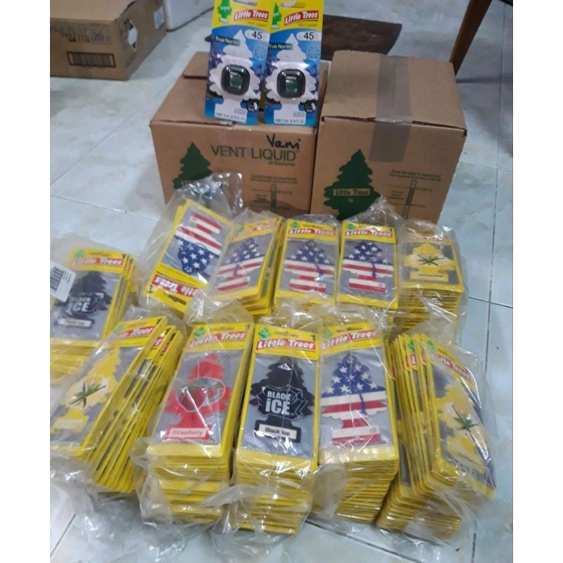 ( Loại 1 Chính Hãng USA) Little Trees Cây Thông Thơm Khử Mùi Treo Ô Tô, Xe Hơi, Phòng Ngủ, Tủ Quần Áo ( made in USA)