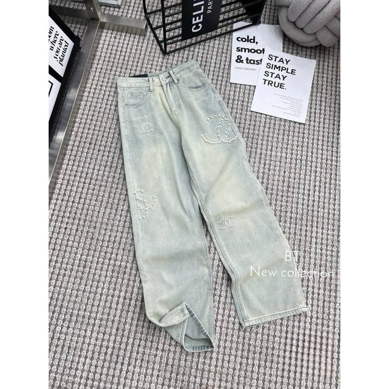 Quần jeans chace đính đá