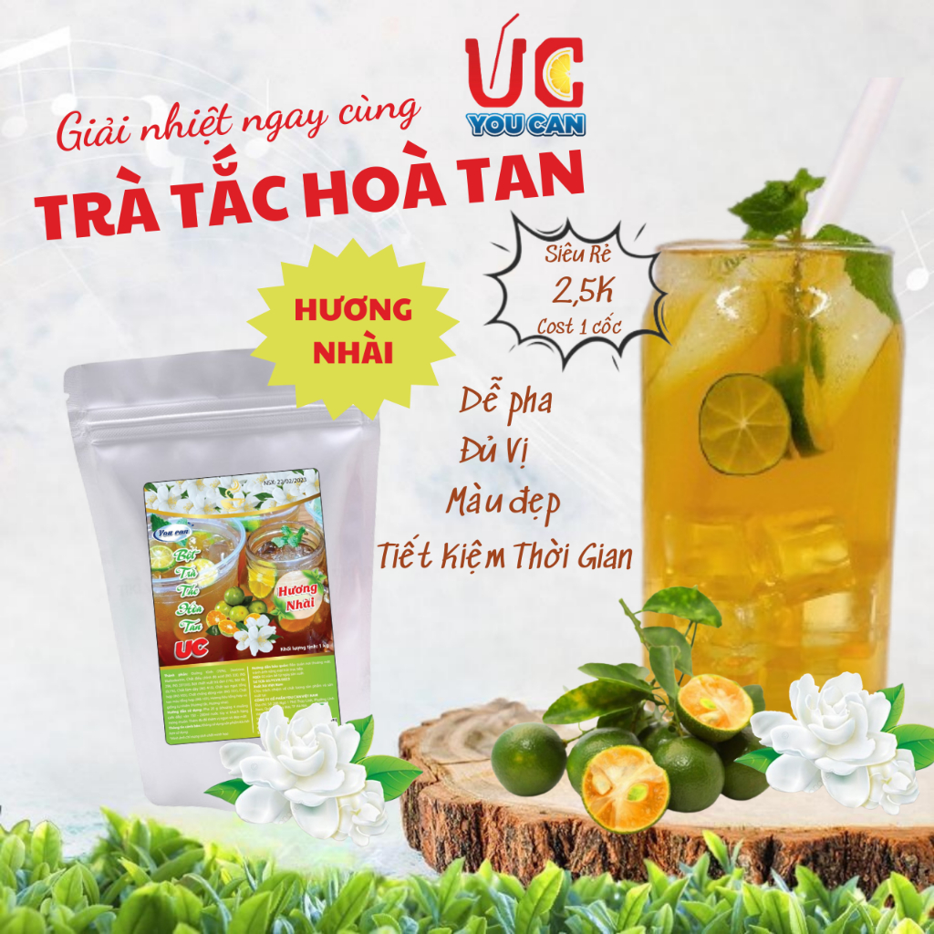 Trà Hoà Tan UC (1 gói 1kg) Hàng Công Ty, Thức Uống Giải Khát Thanh Nhi