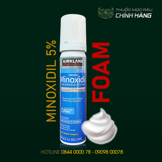 Dung dịch mọc râu tóc Minoxidil 5% dạng bọt