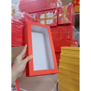 Hộp quà đựng hoa size 15x30 cao 8cm - có kèm nơ