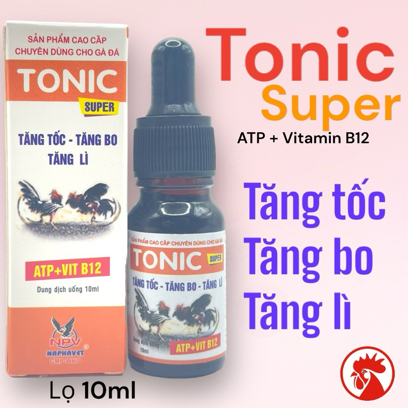 Tonic Super 10ml ATP + B12 tăng tốc vitamin