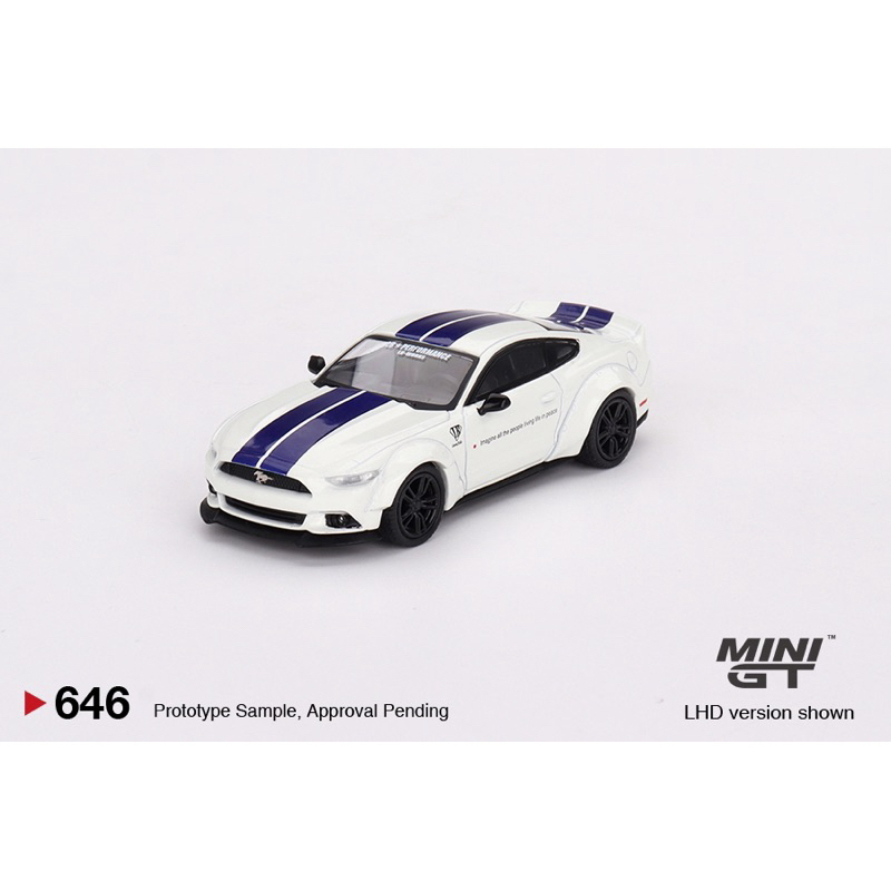 mohinhxeps-1/64_ Mini GT #646 1/64 FORD MUSTANG GT LB-WORKS White Model Car LHD