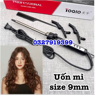 ✅freeship✅ Máy uốn tóc cao cấp HQ xoay trục ( xoăn mì tôm 9mm )