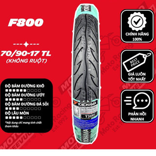 Vỏ lốp xe máy yokohama 70/90-17 tl 800 lốp không ruột