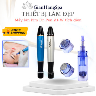 Máy lăn kim dr pen a1-w tích điện, dr.pen bạc không tích điện.