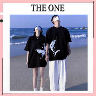 Áo thun unisex form rộng tay lỡ nam nữ LOCAL BRAND THE ONE vải cotton 100% dày dặn, co giãn thoáng mát, form chuẩn đẹp