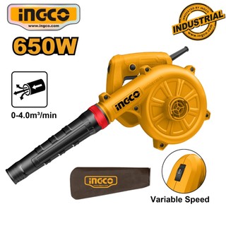 Máy thổi hút bụi 650W Ingco AB6008/AB6038 có nút điều chỉnh tốc độ thỏi