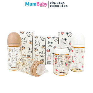 Bình sữa hoạ tiết ubmom ppsu hàn quốc