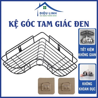 Kệ góc nhà tắm dán tường thông minh bằng sắt kích thước: 36 x 26.7 x 6cm dieulinhshop