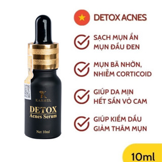 serum detox karmel ngăn ngừa và giảm mụn loại bỏ mụn đầu đen, bã nhờ, da sần vỏ cam, tái tạo da