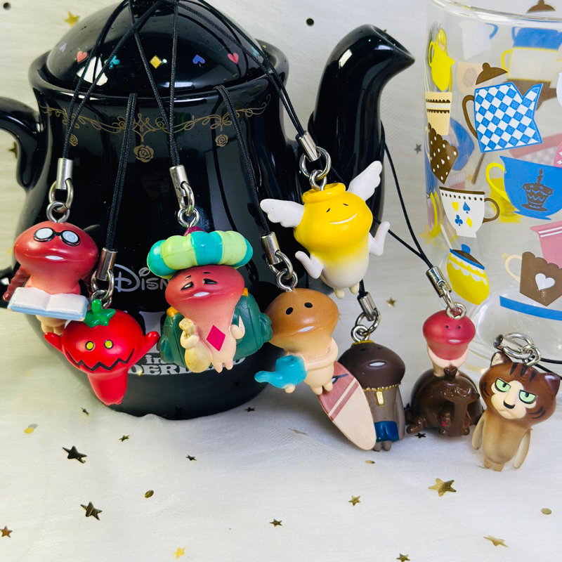 Móc khoá, dây đeo điện thoại hình nấm Nameko phong cách nhật bản cute dễ thương kawaii Mushroom Gard