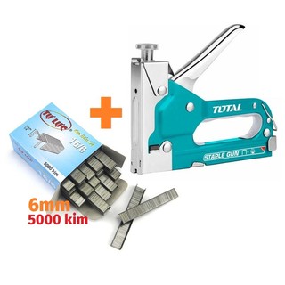 Kìm bấm đinh ghim điều chỉnh tăng lực 4-14mm Staple Gun Total THT31141 THT311425