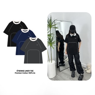 Áo thun form rộng étienne liner tee cotton 100% nam nữ local brand