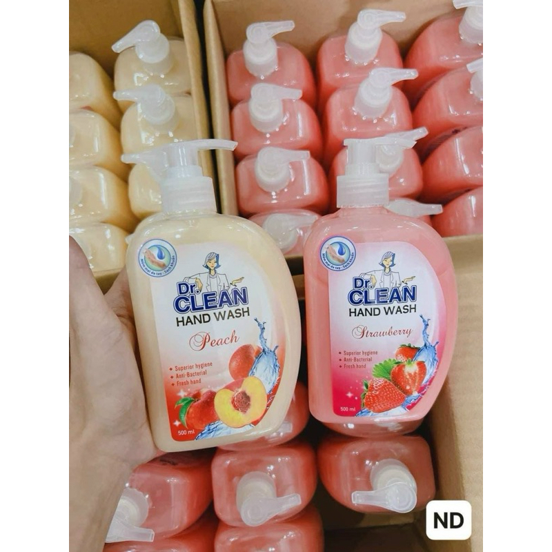 Nước rửa tay sạch khuẩn Dr Clean Hương hoa quả 500ml