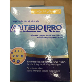Men vi sinh Antibio Pro 1g (Hàn Quốc)(hàng chính hãng Bayer nhập khẩu)(hộp 100gói) cho mọi lứa tuổi