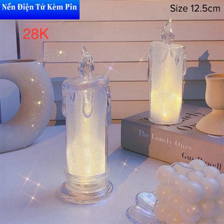 Nến điện tử chụp nail(kèm pin)