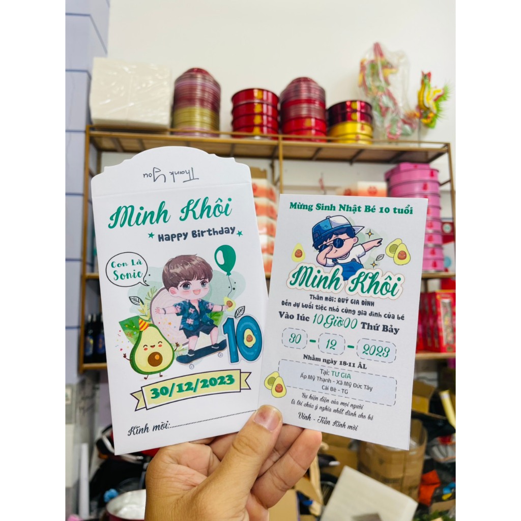 ❤️[ Rẻ Nhất Shopee] Thiệp Thôi Nôi trái bơ