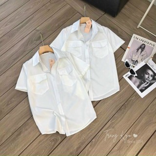 Áo sơ mi gu 2 túi, 0 túi nữ thời trang Hàn Quốc