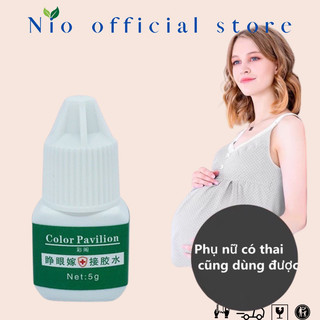 Keo nối mi xanh không cay tự nối , không mùi , không kích ứng
