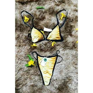 Set bikini hàn lọt khe cọp vằn