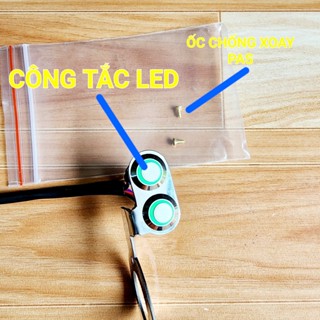 Pas Gắn 2 Công Tắc 12mm Gắn Ghi Đông Mọi Loại Xe Máy , Xe Điện Phổ Thông