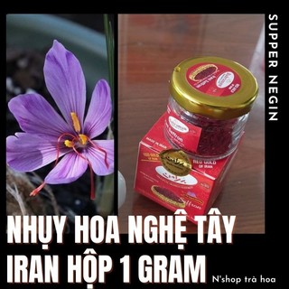 Nhị hoa nghệ tây Saffron chính hãng Bahraman Dubai giúp an thần ngủ ngon N'shop Trà hoa AD01