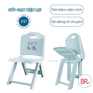 Ghế tựa lưng gấp gọn Việt Nhật (1958,1959)Ghế nhựa xếp gọn dành cho các bé, ghế nhựa mầm non đa năng
