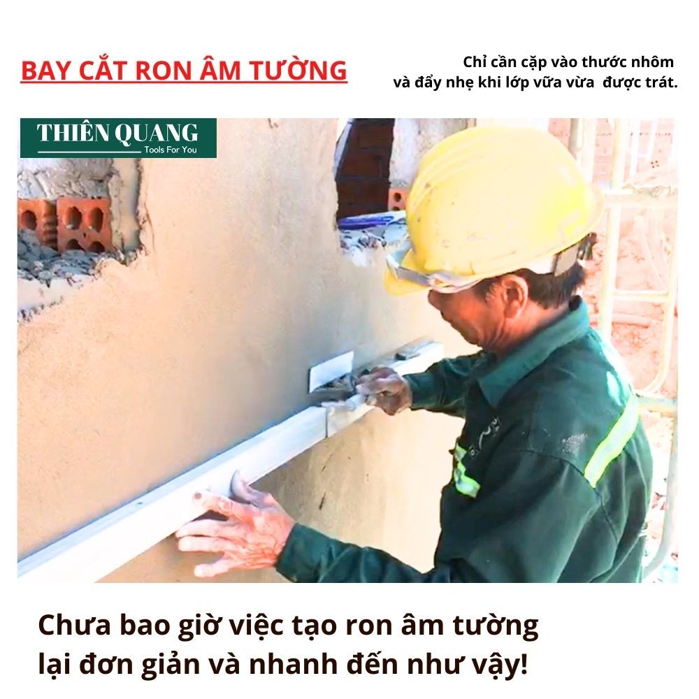 Bay cắt ron chỉ âm tường VUÔNG - Tùy chọn kích thước