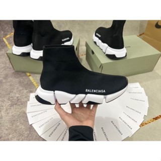 Giày Balenn Đen Cổ Chun Nam Nữ, Giày Balenn Cao Cổ full size