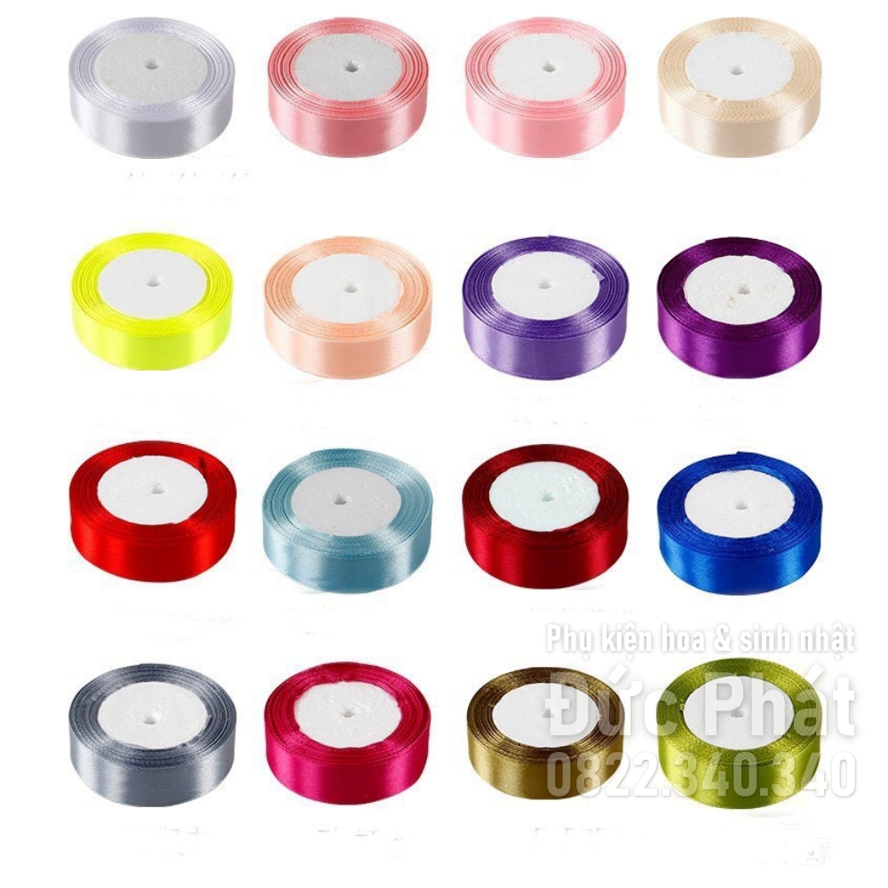 Ruy băng lụa bản 2cm