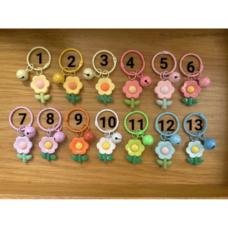 Móc khoá phối charm cành hoa