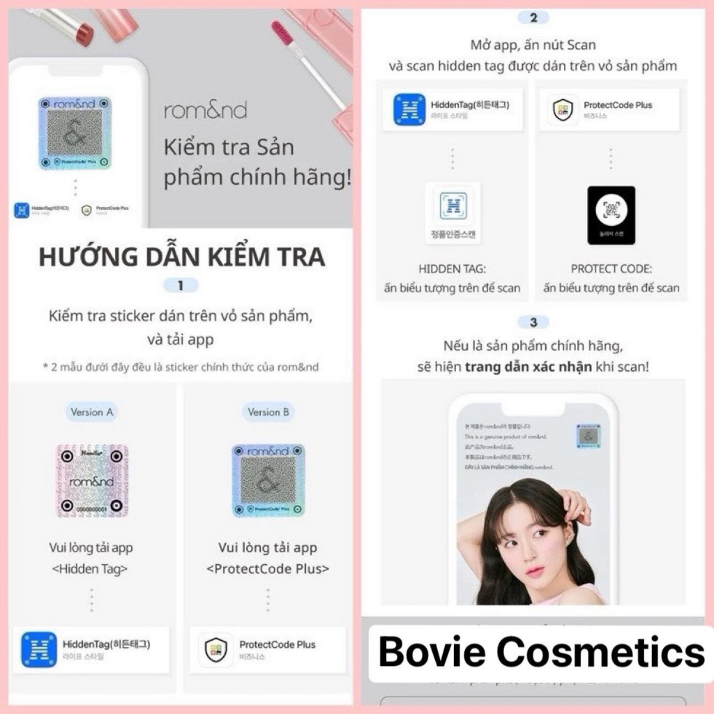 Son bóng romand, son romand, mịn mượt Romand Glasting Water Gloss 4.5g