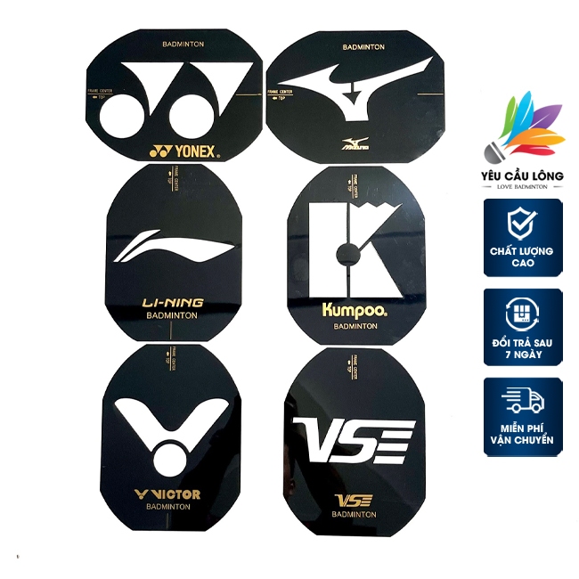 Khung Logo Sơn Vợt Cầu Lông Yonex, Lining, Victor, Mizuno, Kumpoo Và Mực Sơn