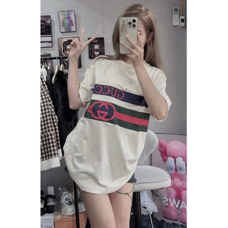 Áo Vạch Ngang Đỏ xanh g.c Form Rộng Tay Dài - Bảo Ngọc Boutique