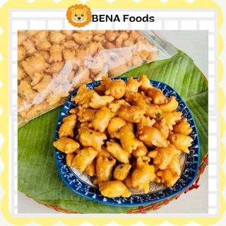 Bánh quẩy cua béo chiên mắm hành, snack bim bim cua chiên giòn tẩm mắm thơm ngon 500gram bena foods