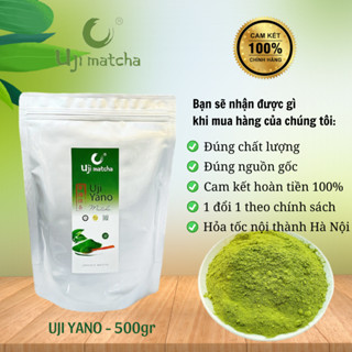 Bột trà xanh matcha vụ Xuân thượng hạng UJI YANO nguyên chất/ Túi tiết kiệm / túi Zip 500G