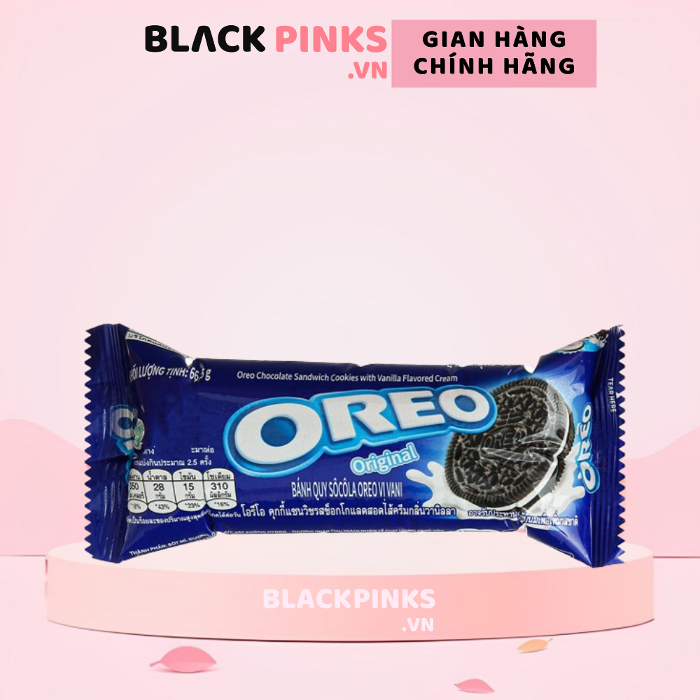 Bánh quy nhân kem vani Oreo gói 66.5g / Bánh quy nhân kem vani Oreo gói 119.6g