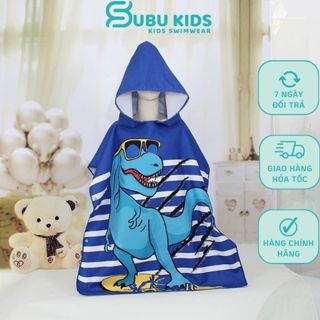 Khăn choàng tắm áo choàng khăn tắm 70x150cm cho bé đi bơi, đi biển size lớn họa tiết đáng yêu siêu cute