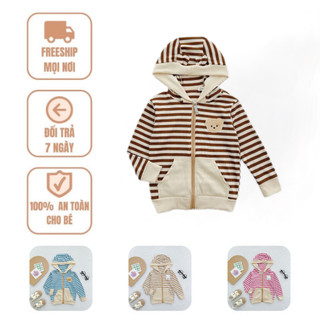 Áo Khoác Chống Nắng Cho Trẻ Em Bé Trai Bé Gái 8-22kg Bé Xinh Shop  Áo Khoác Len Tăm Cho Bé  AK SỌC GÂN